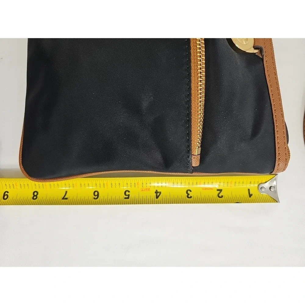 Michael Kors Kempton Small Nylon Crossbody Bag Purse Black/Hot Pink  NWOT